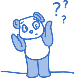 Curious panda wants to know "What's next?"