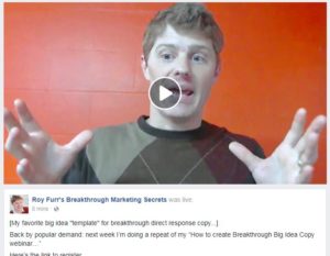 [Video Friday]  My favorite big idea “template” for breakthrough direct response copy…