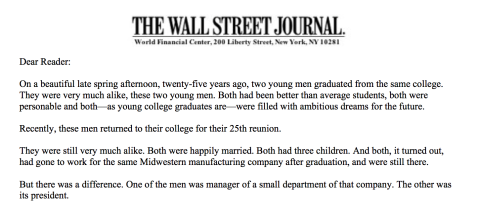 The world’s greatest sales letter (that wasn’t)…