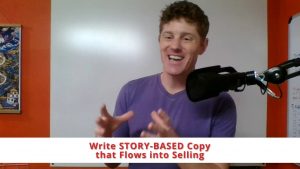 Write STORY-BASED copy that flows into selling