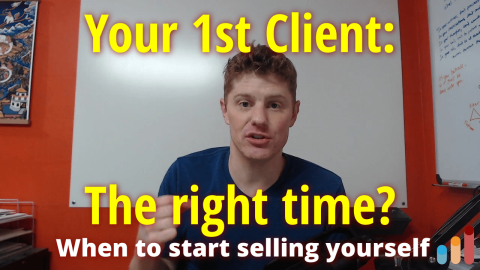 The “right time” to get your first client [copywriters & other freelancers]